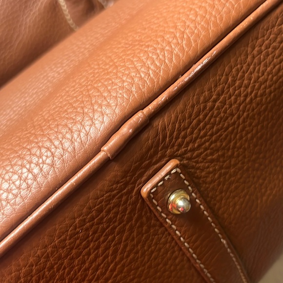 Dooney & Bourke Brown Pebble Grain Short Handle Tote - Picture 12 of 16